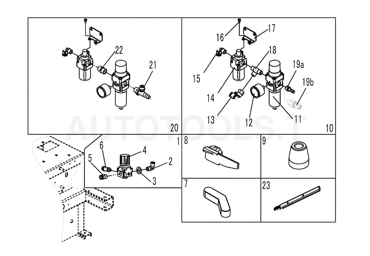 STD-104 inflator and lubrication group