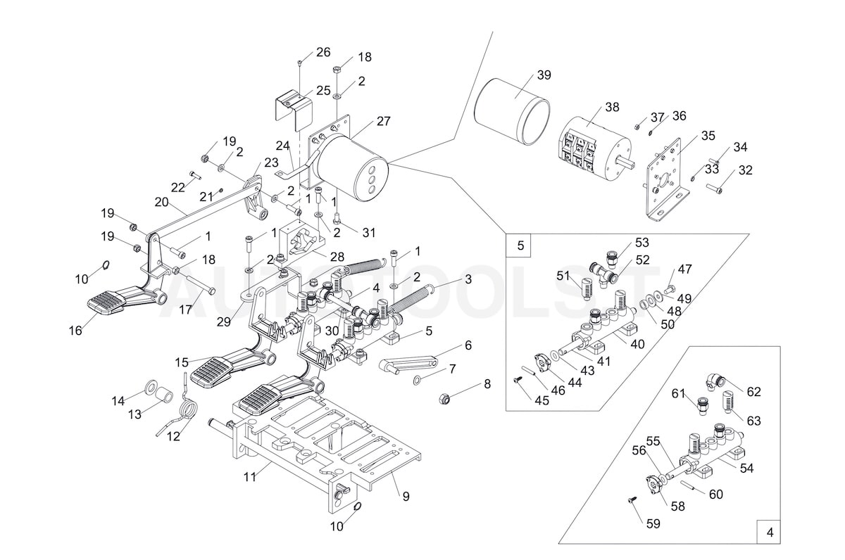 STD-105 Three-foot pedal control