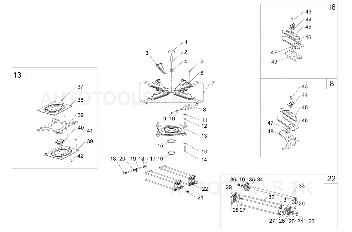 STD-106B self-centering turntable
