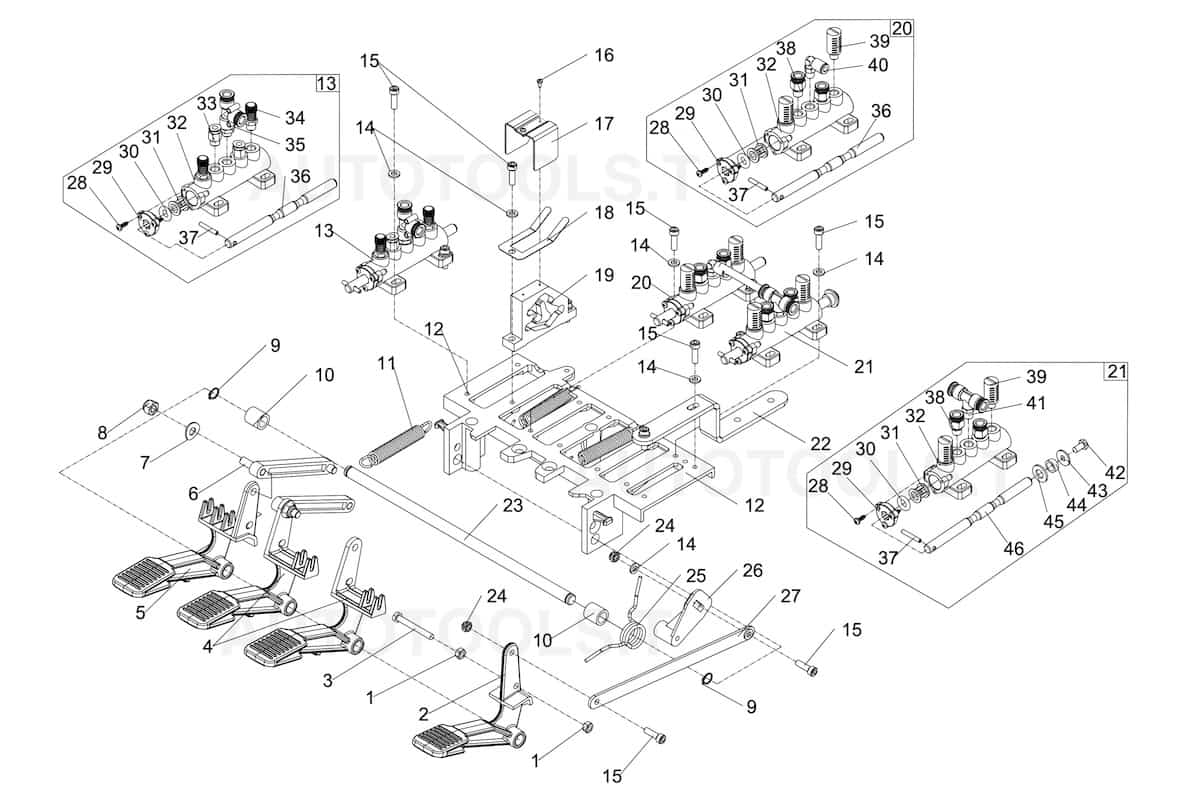STD-202 Four-foot pedal control