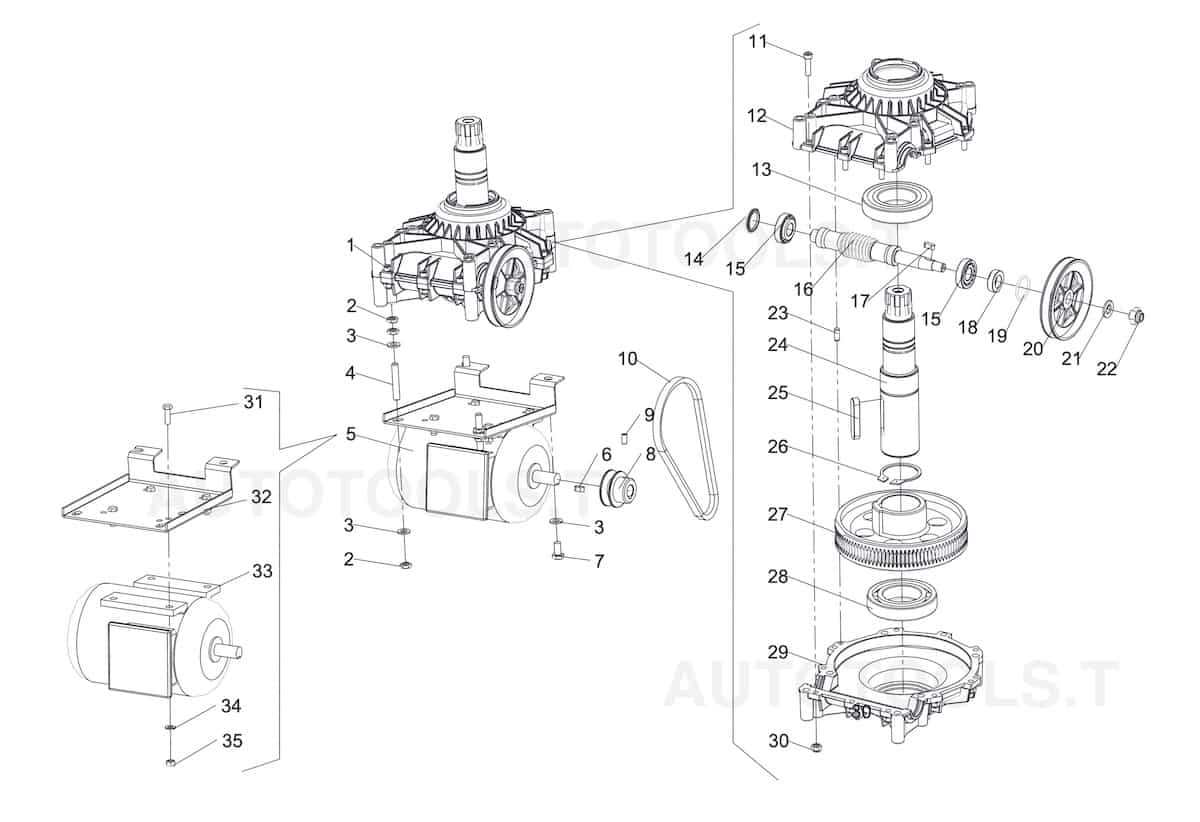 STD-202 Motor – Reduction gear group