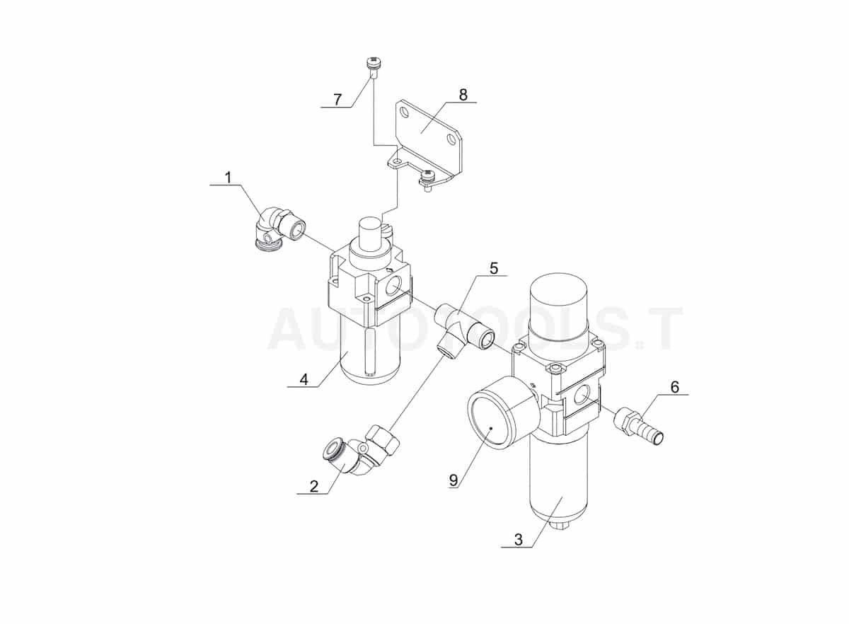 STD-202 lubricator and filter regulator